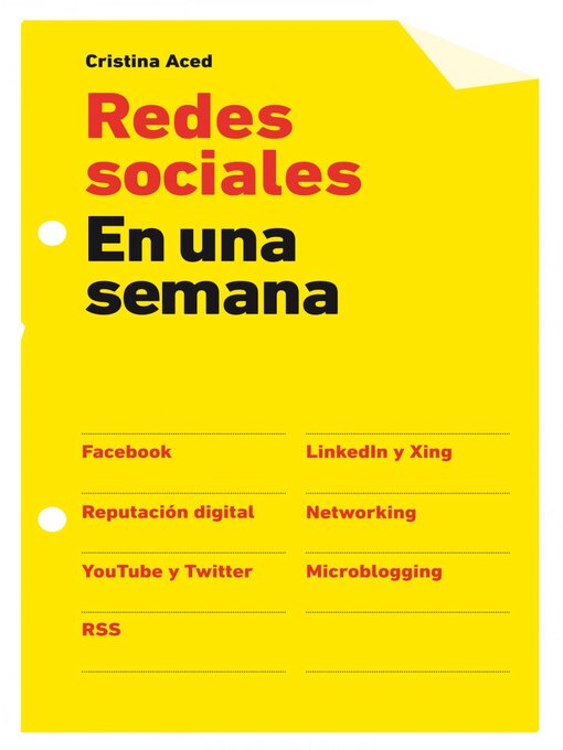 Title details for Redes sociales en una semana by Cristina Aced - Available